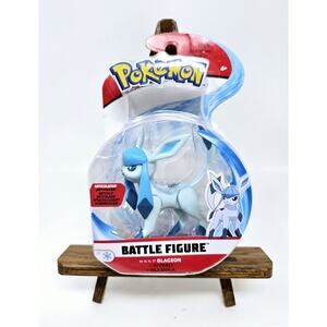 Pokemon Glaceon Battle Figurine Scaled For Battle Jazwares New Sealed